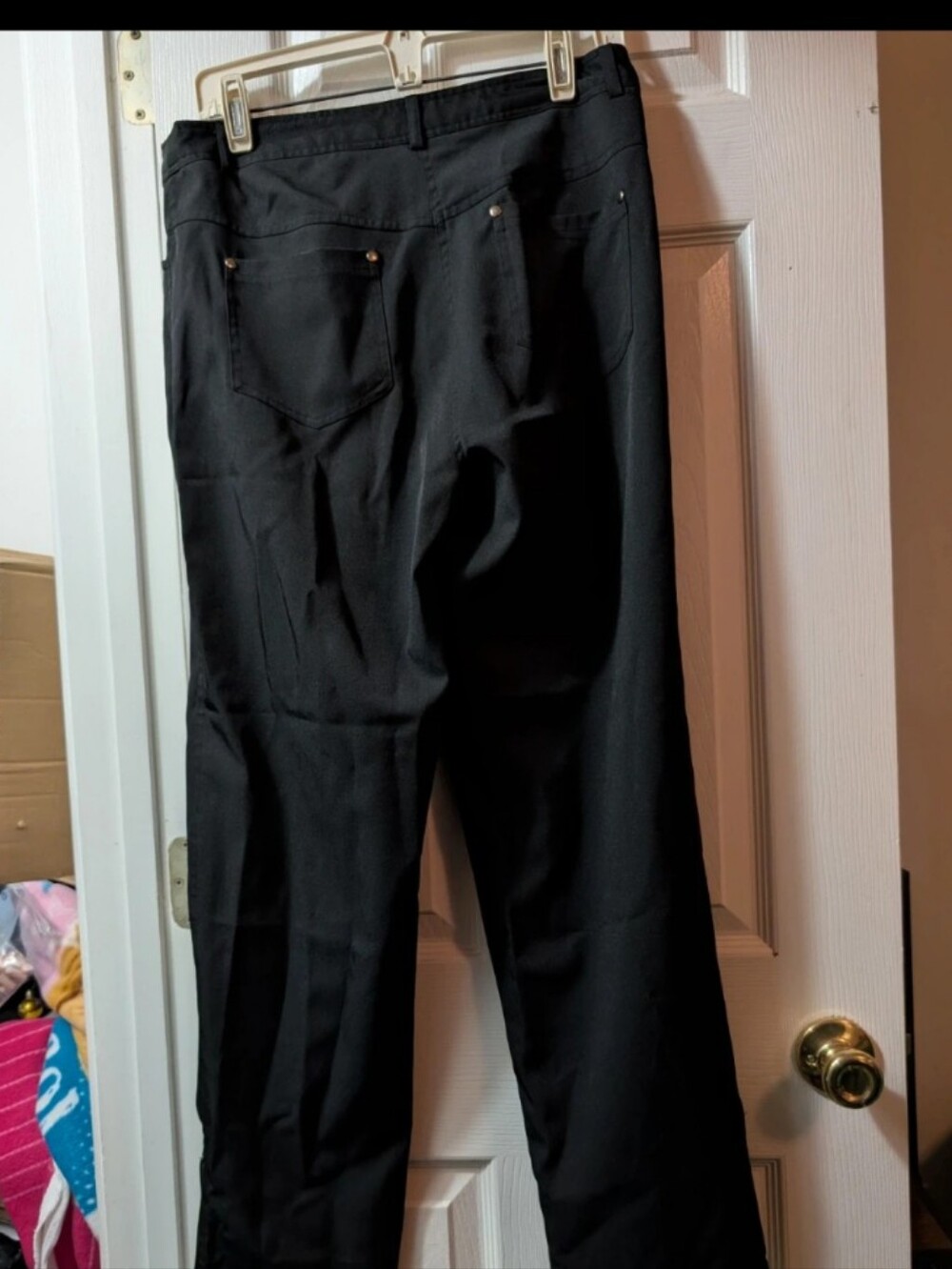 Selene Sport Black Straight Leg Career Pants Women's Size 10 - Picture 7 of 11